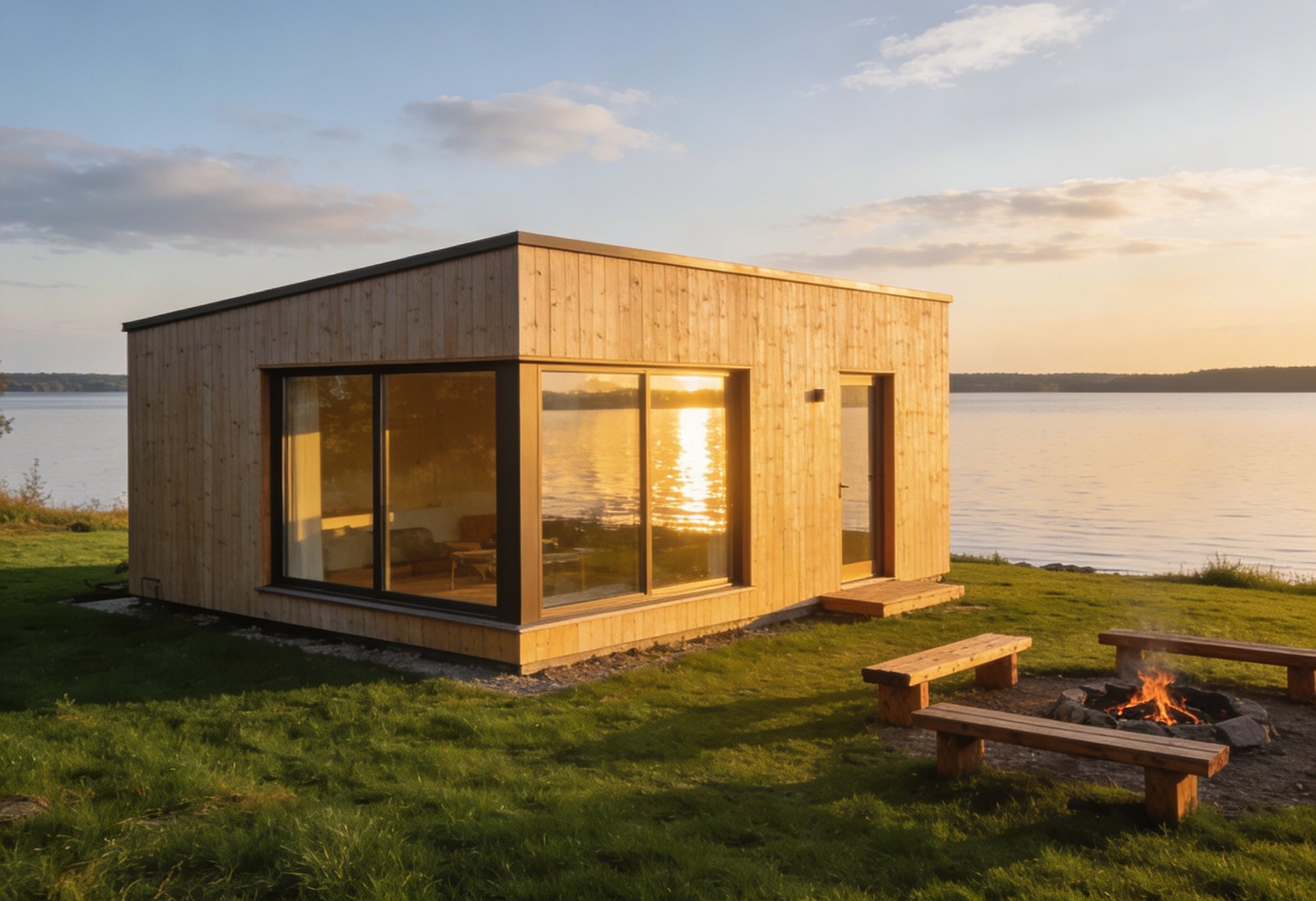 Arcadia micro-structure on a waterfront property
