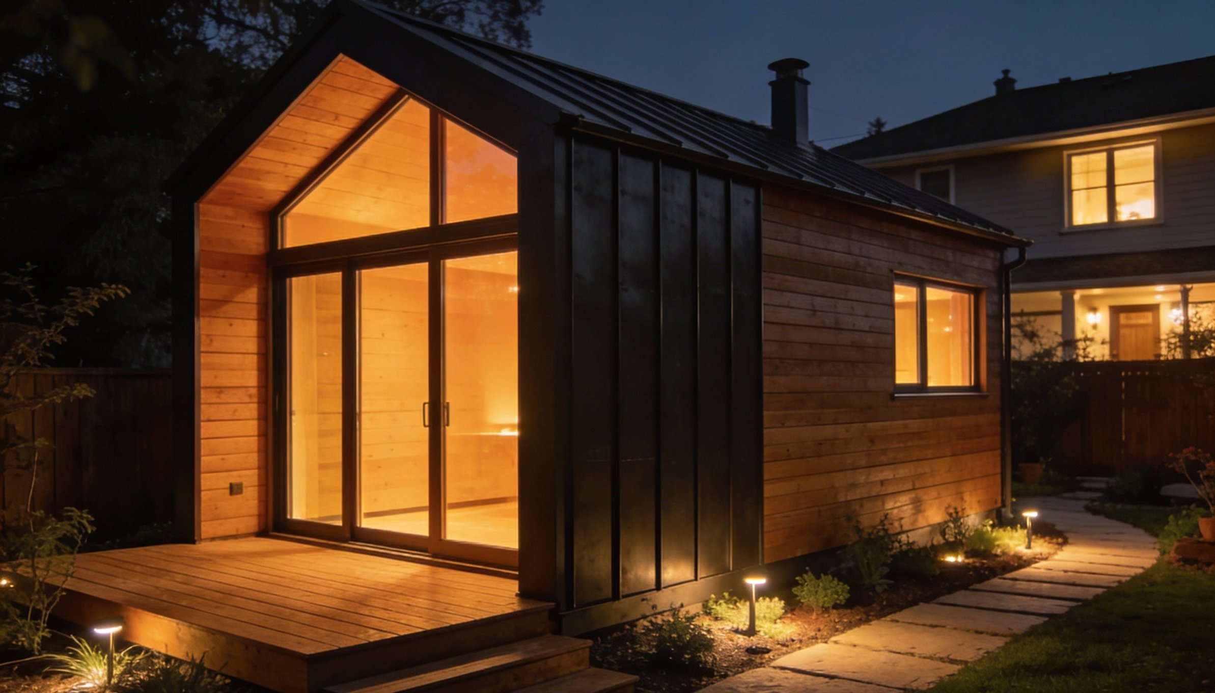 Arcadia backyard studio in a residential setting