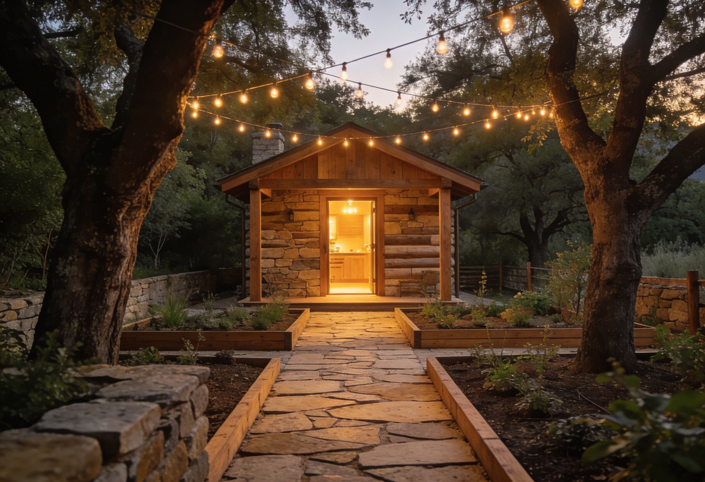 Arcadia backyard studio surrounded by nature