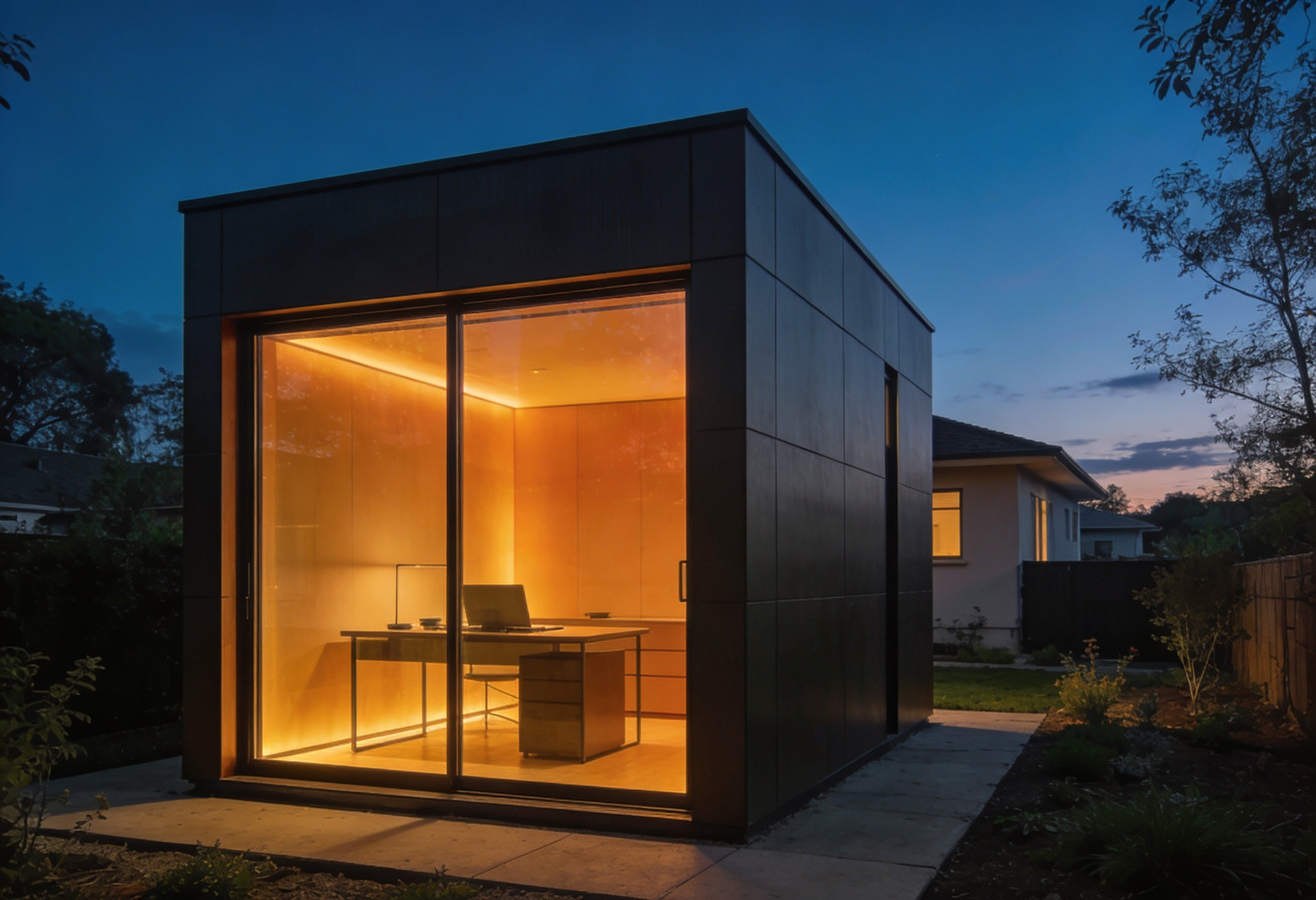 Arcadia backyard studio surrounded by nature