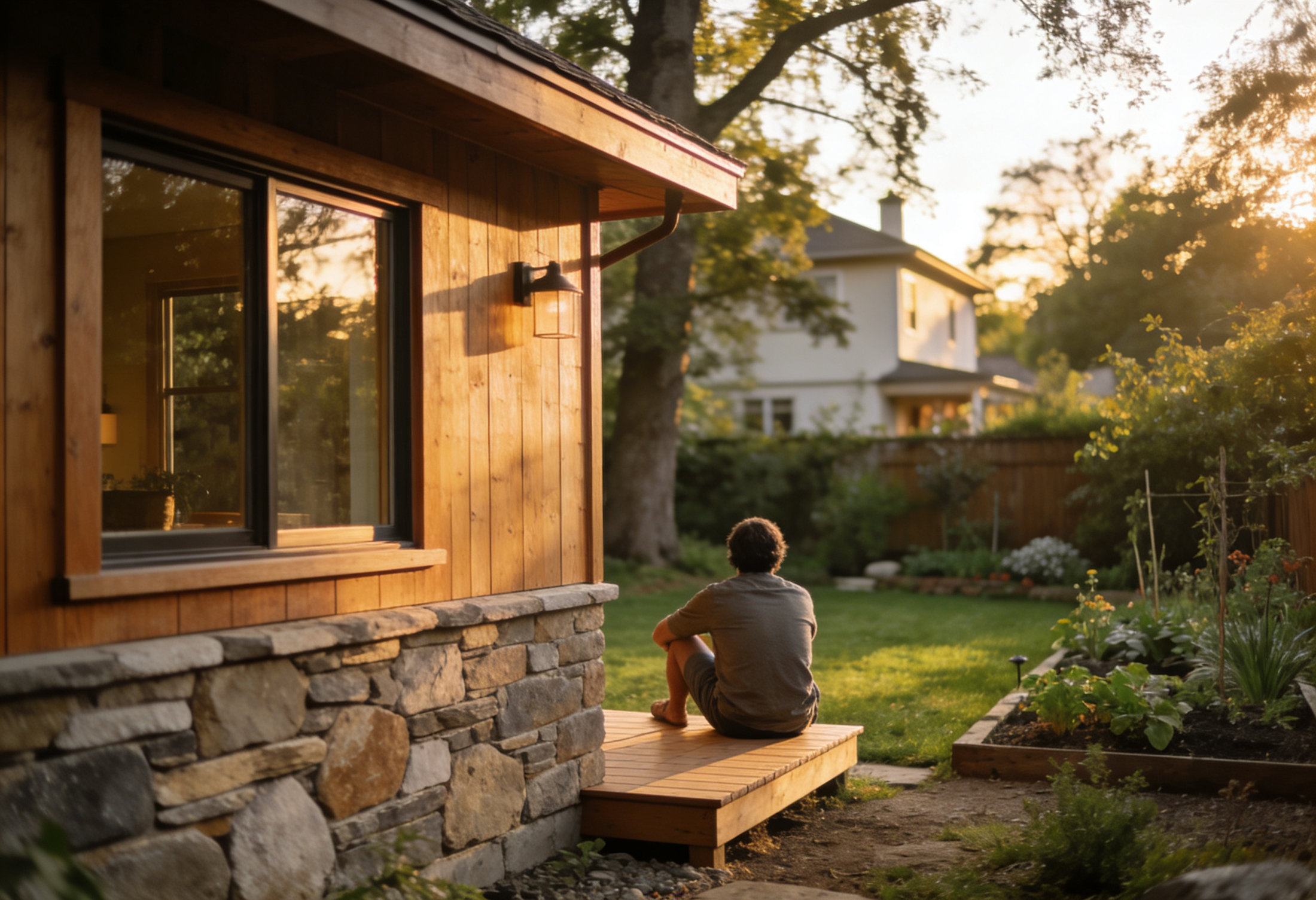 Arcadia backyard studio interior space